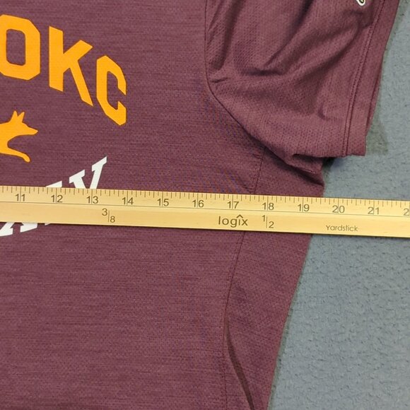 Tracksmith T-Shirt Women's M Burgundy Session Tee Run OKC MMXXIV - Picture 6 of 13